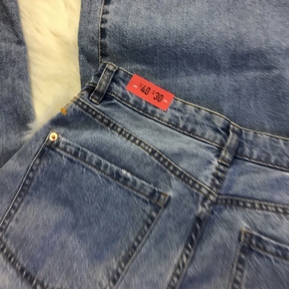 LEFTIES Denim Collection High Rise Wide Leg Full Length 100% Cotton Jeans NWT - Picture 16 of 16